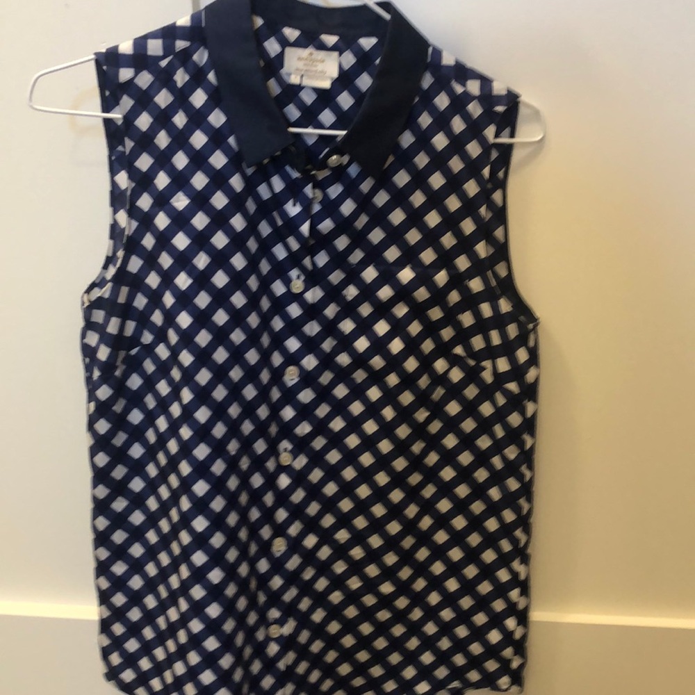 Kate spade silk/cotton blend sleeveless blouse